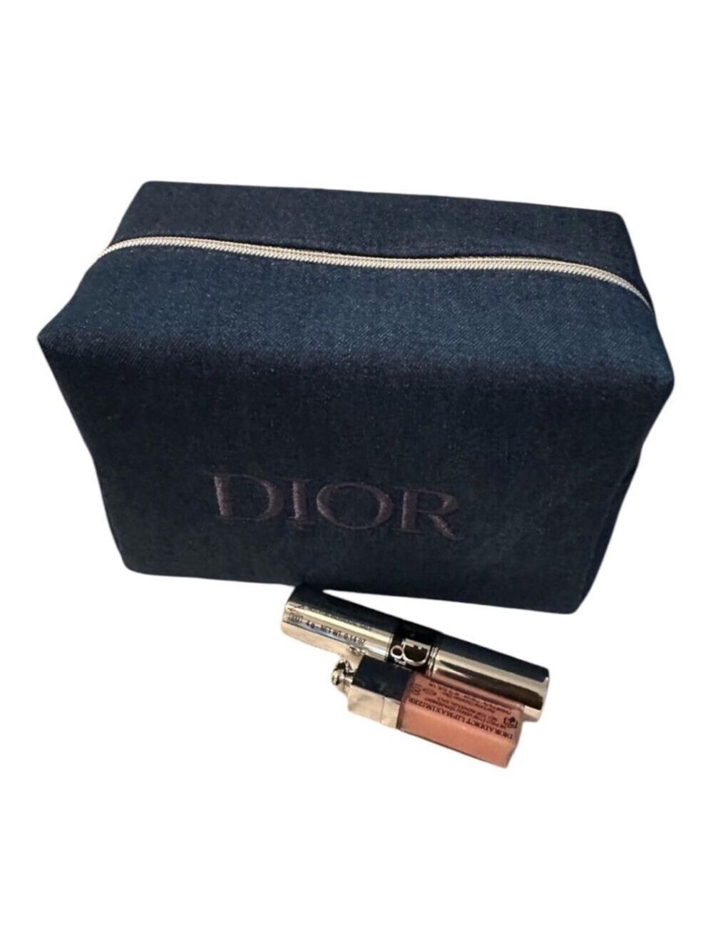 Dior Denim Beauty Bundle Cosmetic Bag & Make-up OS - Picture 2 of 8